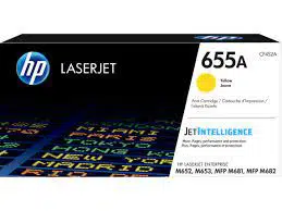 HP 655A Yellow Original LaserJet Toner Cartridge, CF452A