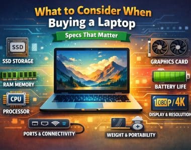 Top 6 Things to Consider in Buying a Laptop 2026