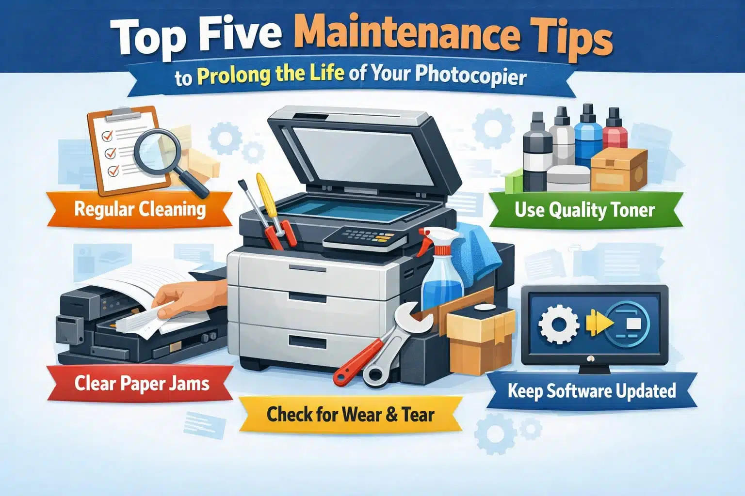 Top 5 Photocopier Maintenance Tips to Extend Its Lifespan